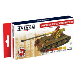 Hataka AS26 Corrosion & Rust Weathering Effects Vol.1 Red Line Acrylic Paint Set