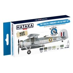 Hataka BS49 RAF Coastal Command & RN FAA WW2 Blue Line Acrylic Paint Set