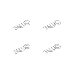 PD Racing Body Clips 4pcs 861-099