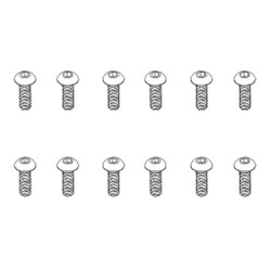 PD Racing B Head Hex Screw HM3x12 12pcs 861-093