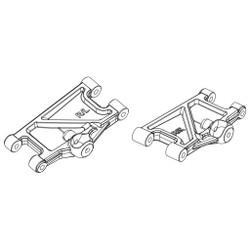 PD Racing Rear Lower Suspension Arms 2pcs 1:10 861-013
