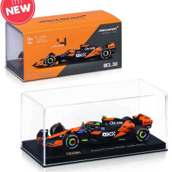 Bburago F1 Mclaren MCL38 2024 Norris w/Helmet 1:43 Diecast Model B18-38215N