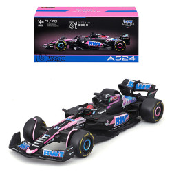 Bburago F1 BWT Alpine A524 2024 Ocon w/Helmet 1:43 Diecast Model B18-38220O