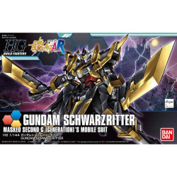 Bandai HG BF Gundam Schwarzritter Masked Second G's Suit Gunpla Kit MK58252