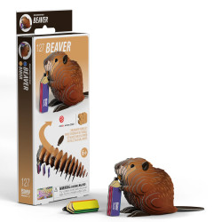 EUGY Beaver No.127 3D Model Craft Kit