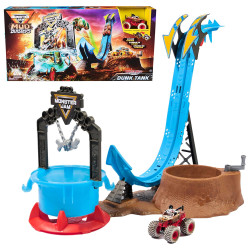 Monster Jam Mud Blasters Monster Mutt Dalmatian Dunk Tank 1:64 Playset