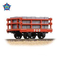 Bachmann Narrow Gauge NG7 73-028 Dinorwic Slate Wagon with sides Red [WL]
