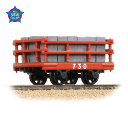 Bachmann Narrow Gauge NG7 73-028A Dinorwic Slate Wagon with sides Red [WL]