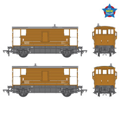 Bachmann Branchline 38-978 LMS 20T Brake Van BR Bauxite (Late) OO Gauge