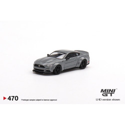 MiniGT Ford Mustang GT LB-Works Grey (RHD) 1:64 Model MGT00470-R