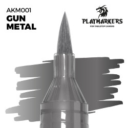 AK Interactive Playmarkers Gun Metal Acrylic Paint Marker AKM001