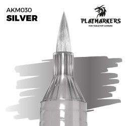 AK Interactive Playmarkers Silver Acrylic Paint Marker AKM030