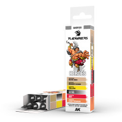 AK Interactive Playmarkers - Heroes - 6-Pack Acrylic Paint Markers AKM101