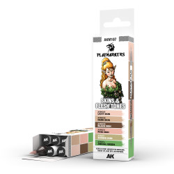 AK Interactive Playmarkers - Skin & Flesh Tones - 6-Pack Acrylic Markers AKM107