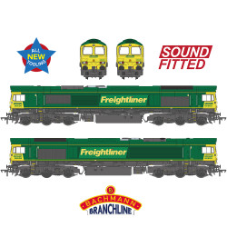 Bachmann Branchline 50-002SF Class 66/6 66606 Freightliner Green