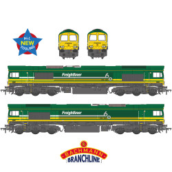 Bachmann Branchline 50-012 Class 66/6 66601 Freightliner 60 1965-2025 Green