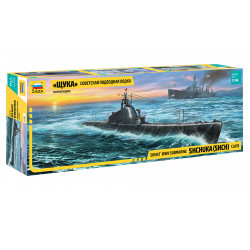 Zvezda Shchuka Class Russian Submarine 1:144 Plastic Model Kit 9041