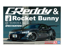Aoshima 06187 Zn6 Toyota 86 '12 Greddy & Rocket Bunny Volk Racing Version 1:24 Model Car Kit