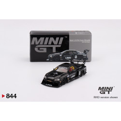 MiniGT Nissan LB-ER34 Super Silhouette SKYLINE Black 1:64 Diecast Model 844