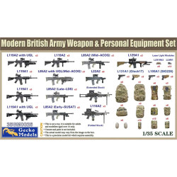 Gecko Models 35GM0026 British Army Weapon & Equipment Set 1:35 Plastic Model Kit