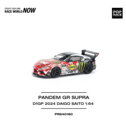 Pop Race Toyota GR Supra D1GP 2024 Daigo Saito 1:64 Diecast 640180