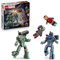 LEGO Marvel 76320 Iron Man & War Machine vs. Hammer Drones Age 7+ 204pcs