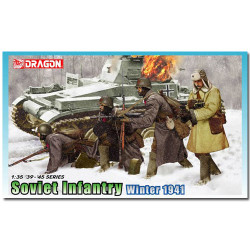 DRAGON 6744 Soviet Infantry Winter 1941 Figures Model Kit 1:35