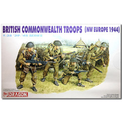 DRAGON 6055 British Commonwealth Troops Europe 1944 Model Kit 1:35