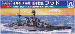 Aoshima 00932 Mini Battleship Kit HMS Hood 1:2000 Plastic Ship Model Kit