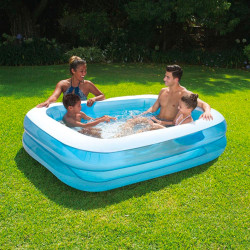 Summer Waves 2m Inflatable Family Paddling Pool Summer Garden Fun!