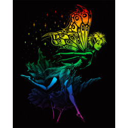 Royal & Langnickel Dancing Fairy Rainbow Foil Engraving Art Project RAIN21