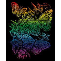 Royal & Langnickel Butterflies Rainbow Foil Engraving Art Project RAIN12