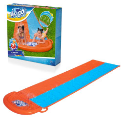 Bestway H2OGO! Double 16ft Water Slide Extra Slippy Built in Sprinklers 52328