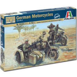 ITALERI WWII German Motorcycles 6121 1:72 Model Kit
