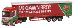 Oxford Diecast NMB007 Mercedes Actros Curtainside McGawn Bros N Gauge