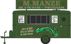 Oxford Diecast 76TR018  Mobile Trailer M Manze Jellied Eels OO Gauge