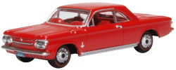 Oxford Diecast 87CH63002 Chevrolet Corvair Coupe 1963 Riverside Red HO