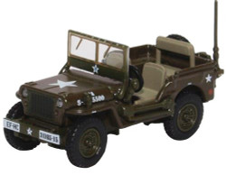 Oxford Diecast 76WMB003 Willys Jeep MB US Army OO Gauge