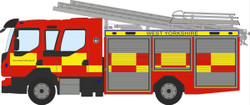 Oxford Diecast 76VEO001 Volvo FL Emergency One Pump Ladder West Yorkshire OO