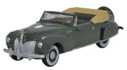Oxford Diecast 87LC41003 Lincoln Continental 1941 Pewter Grey HO