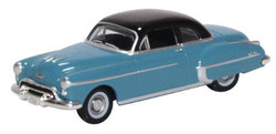 Oxford Diecast 87OR50002 Oldsmobile Rocket 88 Coupe 1950 Crest Blue/Black HO