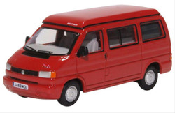 Oxford Diecast 76T4001 VW T4 Westfalia Camper Paprika Red OO Gauge