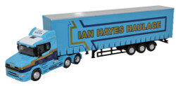 Oxford Diecast 76TCAB009 Scania T Cab Curtainside Ian Hayes OO Gauge