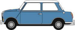 Oxford Diecast 76RE002  Riley Elf MkIII Persian Blue/Snowberry White OO Gauge