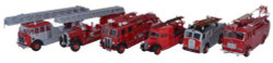 Oxford Diecast 76SET31 London Fire Brigade 150th Anniversary Set (6) OO Gauge