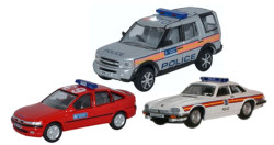 Oxford Diecast 76SET50 Metropolitan Police Set (3) OO Gauge