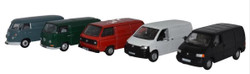 Oxford Diecast 76SET66 VW Van Set T1/T2/T3/T4/T5 (5) OO Gauge