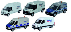 Oxford Diecast 76SET73 Stobart Group Van Set (5) OO Gauge