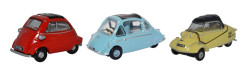 Oxford Diecast 76SET62 Bubble Car Set (3) OO Gauge