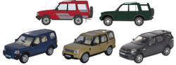 Oxford Diecast 76SET77  Land Rover Discovery Set 1/2/3/4/5 (5pcs) OO Gauge
